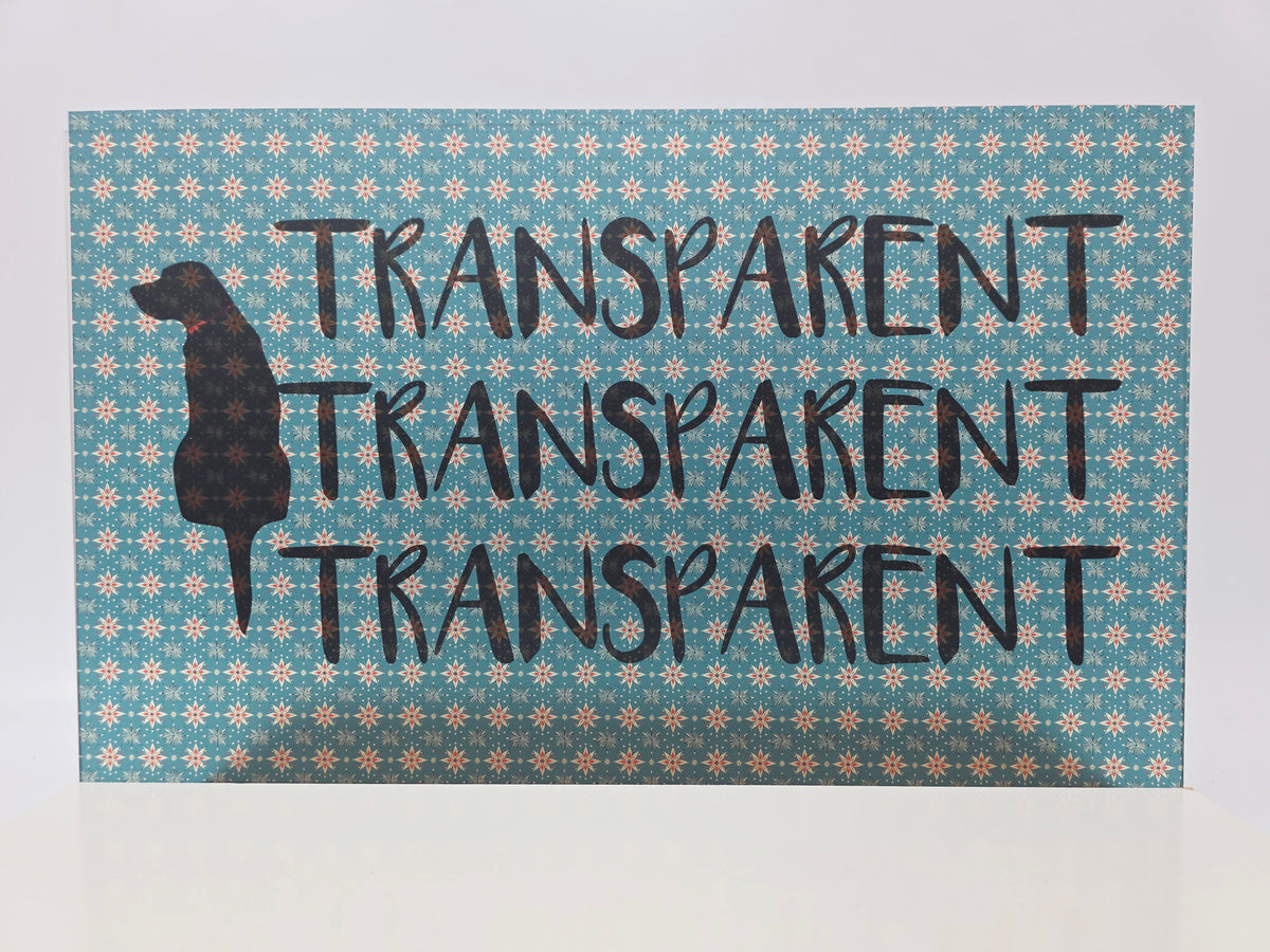 PatternPly® Transparent Retro Snowflakes MICRO sheet showing the pattern