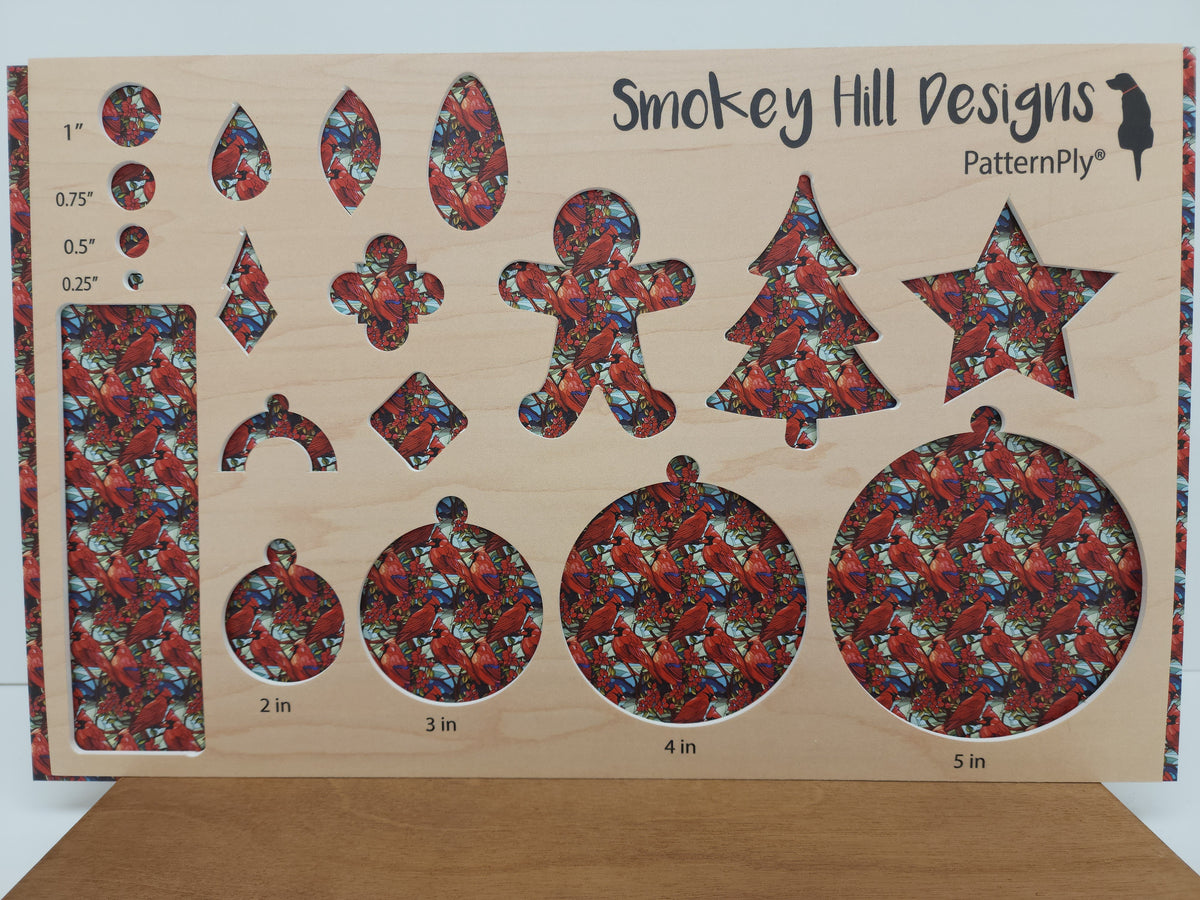PatternPly® Full Coverage Mini Stained Glass Cardinals product photo 2