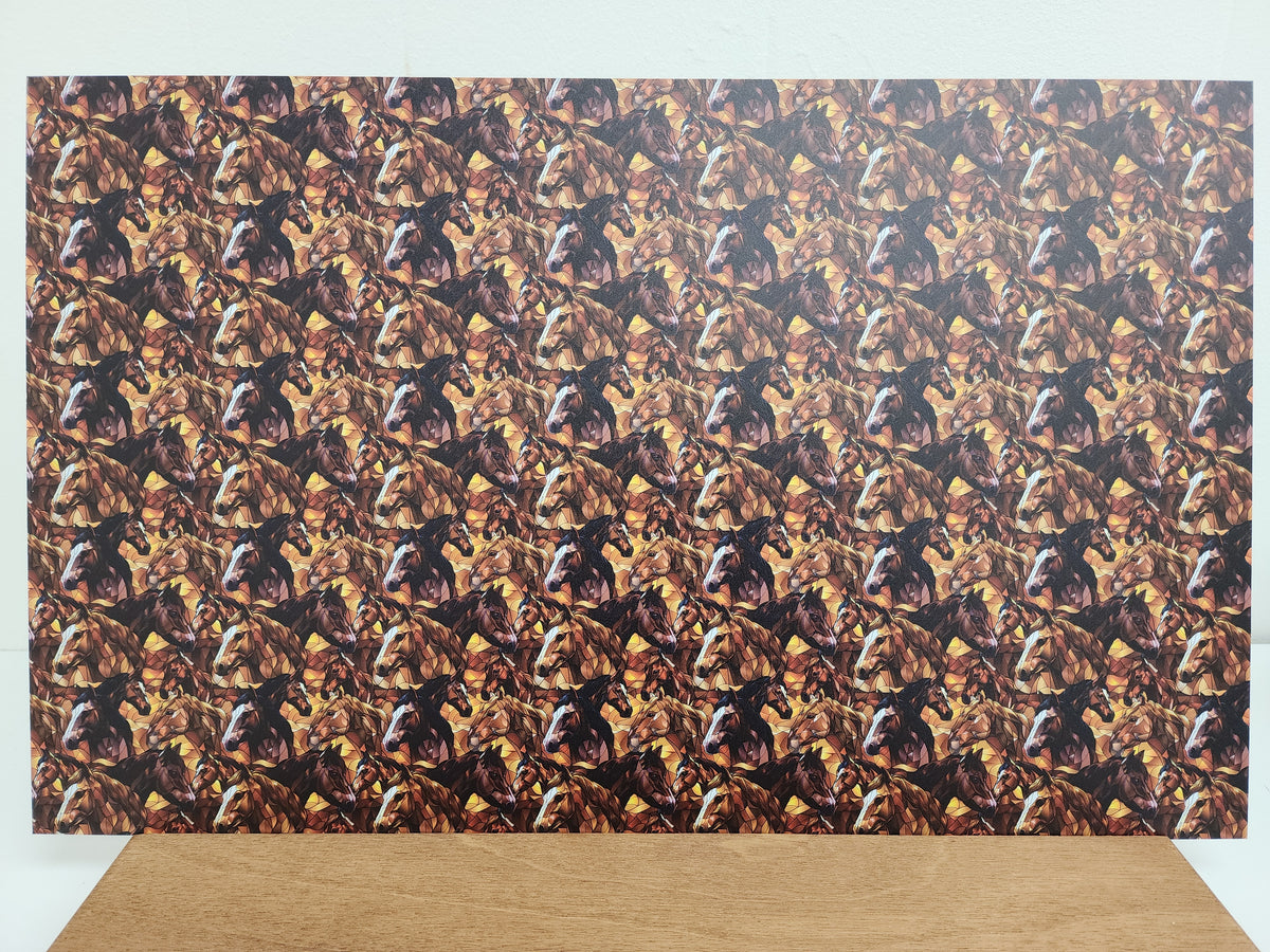 PatternPly® Full Coverage Mini Stained Glass Horses product photo 3
