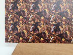PatternPly® Full Coverage Mini Stained Glass Horses sheet showing the pattern
