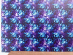 PatternPly® Full Coverage Mini Teal and Purple Ink sheet showing the pattern