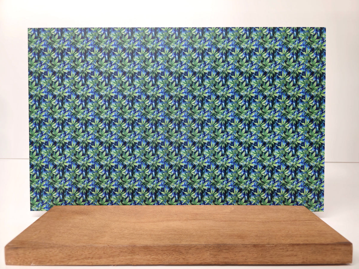 PatternPly® Full Coverage Mini Watercolor Marijuana Leaves product photo 3