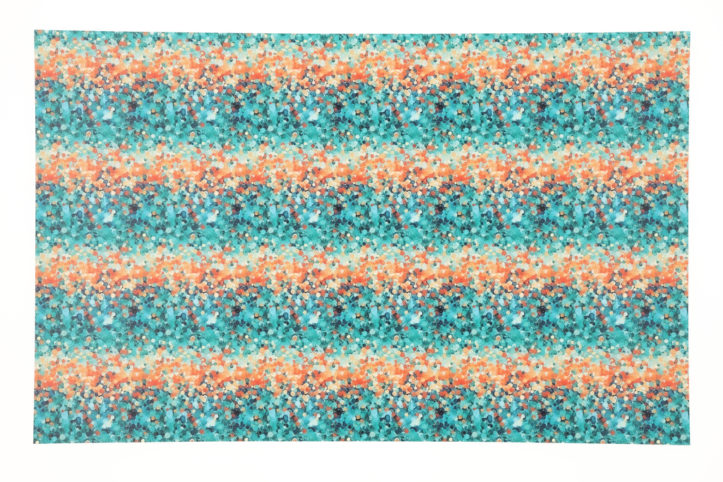 PatternPly® Full Coverage Orange and Teal Confetti product photo 2
