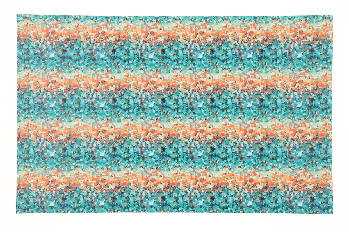 PatternPly® Full Coverage Orange and Teal Confetti product photo 2