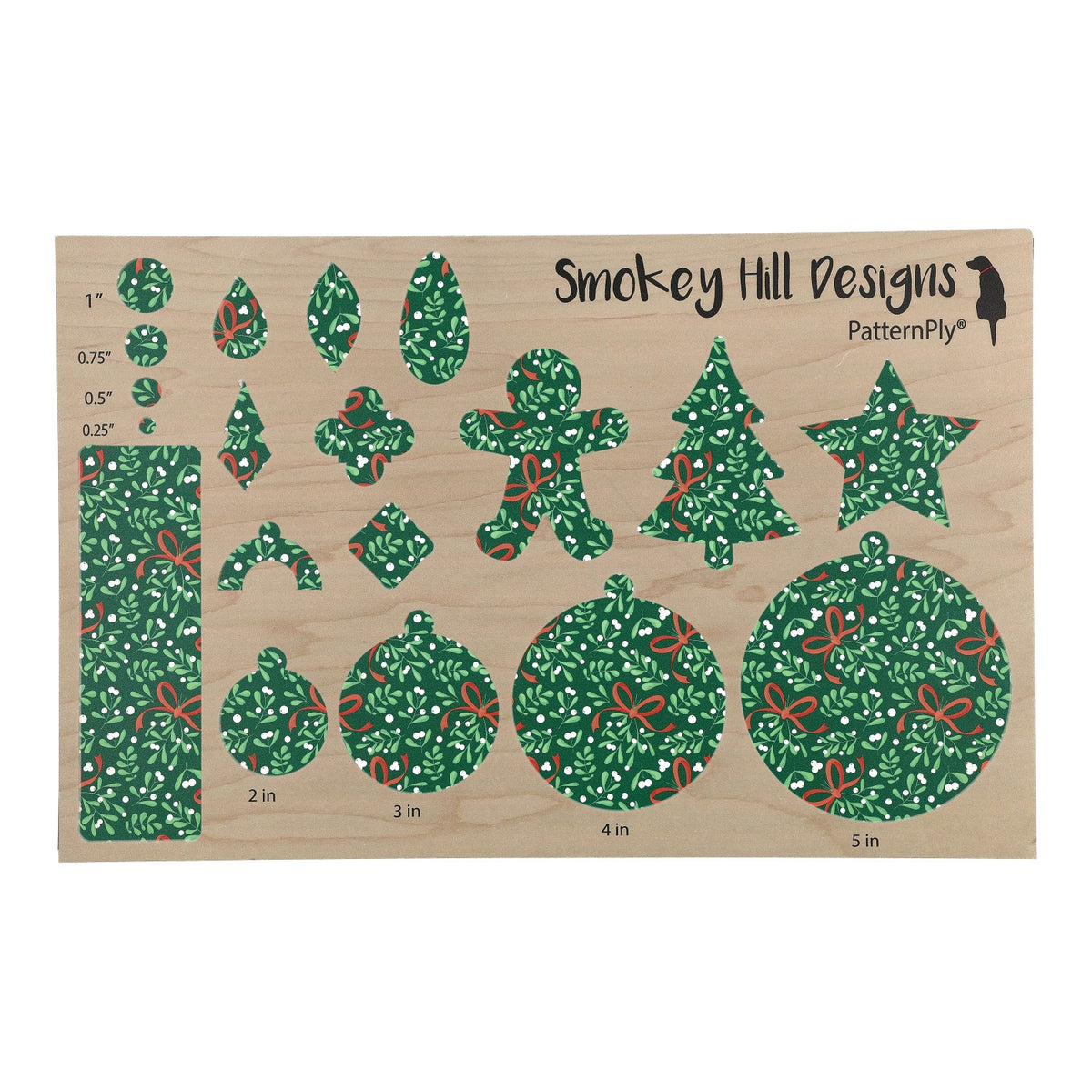 PatternPly® Transparent Mistletoe and Bows product photo 3