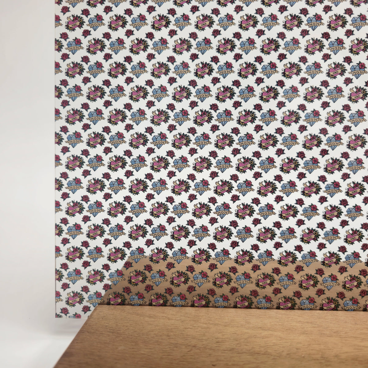 PatternPly® Scattered Mom Tattoo sheet showing the pattern