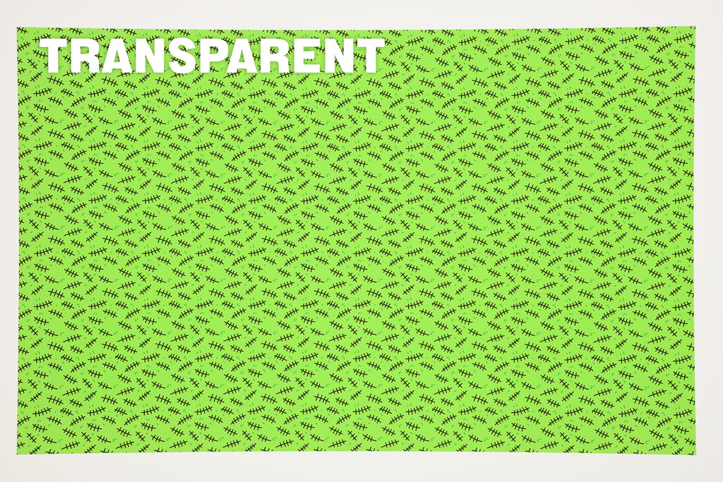 PatternPly® Transparent Monster Stitches Micro sheet showing the pattern