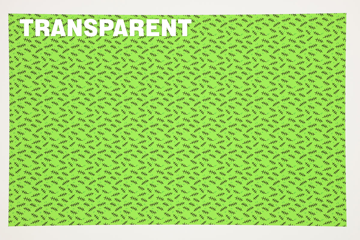 PatternPly® Transparent Monster Stitches Micro sheet showing the pattern