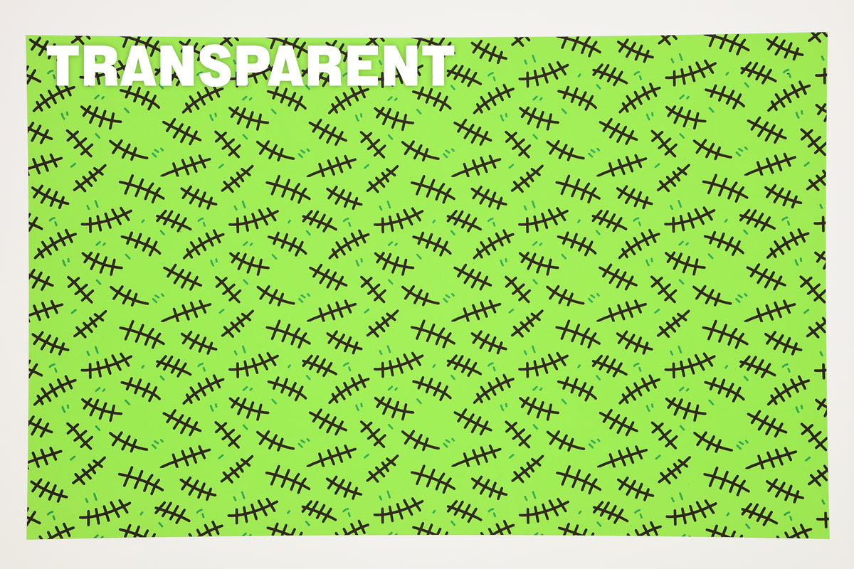 PatternPly® Transparent Monster Stitches sheet showing the pattern