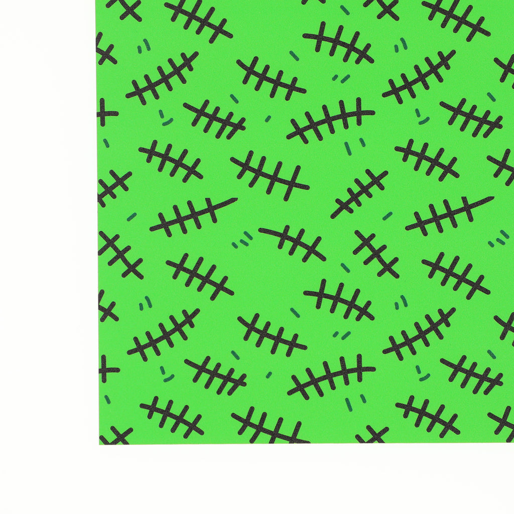 PatternPly® Full Coverage Monster Stitches sheet showing the pattern
