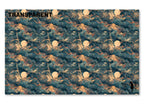 PatternPly® Transparent Moonlit Tempest full sheet showing the repeating storm face and moon pattern