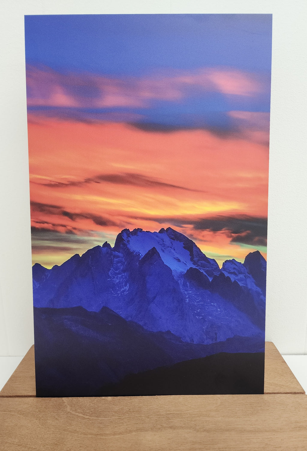 PatternPly® Full Coverage Mountain Sky VERTICAL sheet showing the pattern