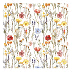 PatternPly® Scattered Multi Wildflowers sheet showing the pattern