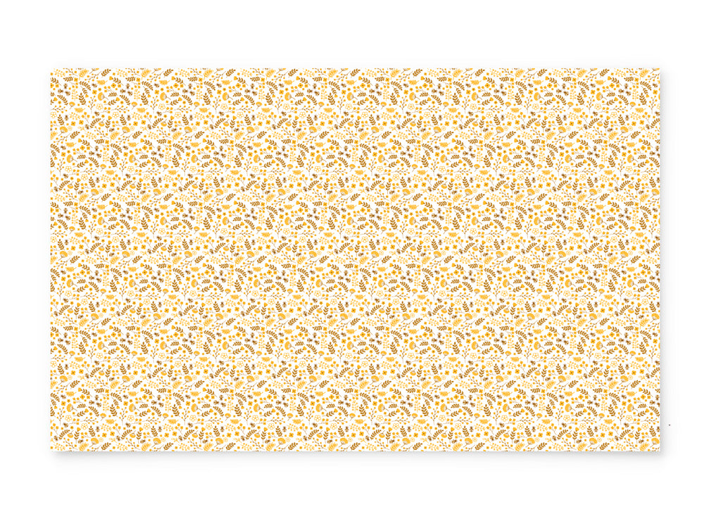 PatternPly® Full Coverage Mustard Yellow Bees and Flowers product photo 2