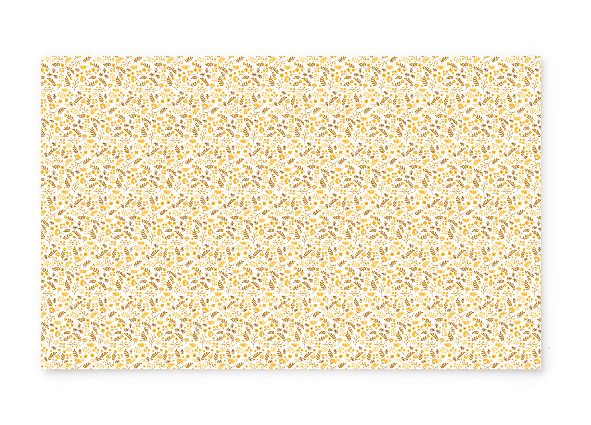PatternPly® Full Coverage Mustard Yellow Bees and Flowers product photo 2