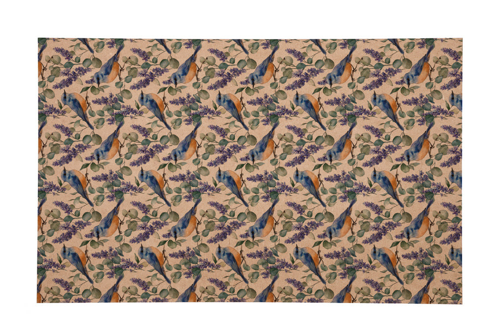 PatternPly® Naturals Bluebirds and Flowers VERTICAL product photo 2