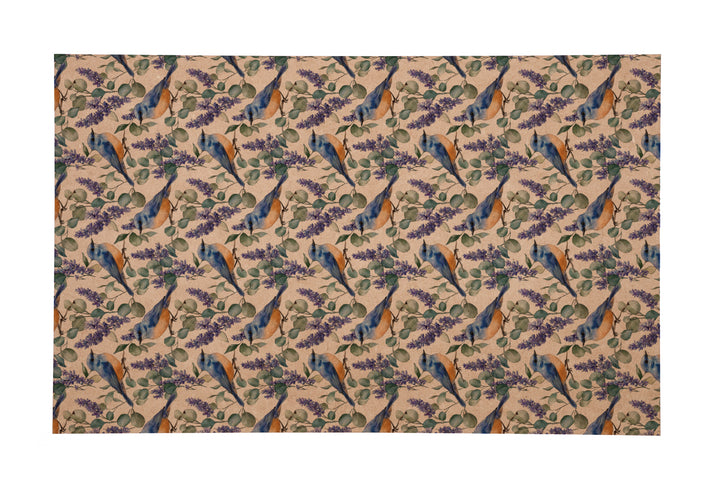 PatternPly® Naturals Bluebirds and Flowers VERTICAL