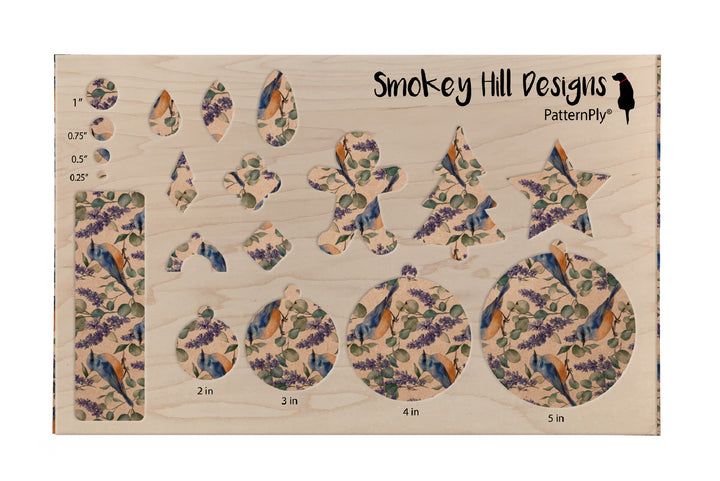 PatternPly® Naturals Bluebirds and Flowers VERTICAL