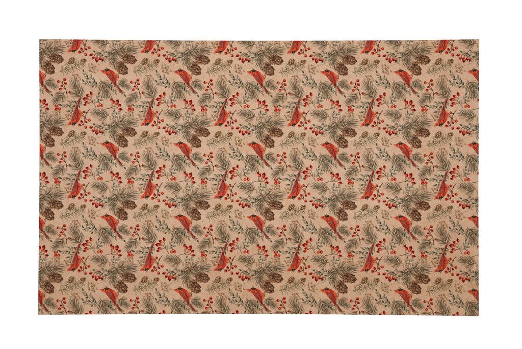 PatternPly® Naturals Cardinals and Pinecones VERTICAL product photo 2