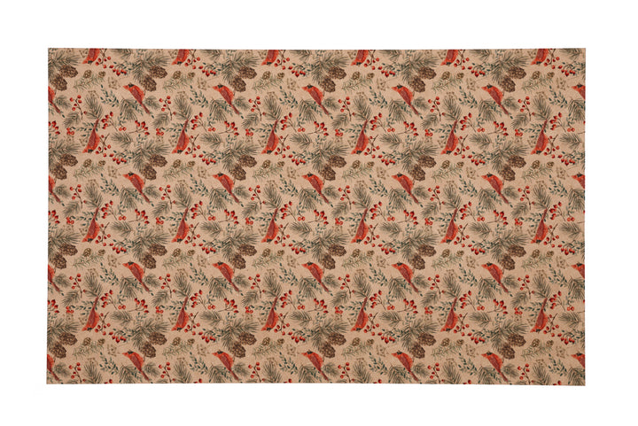 PatternPly® Naturals Cardinals and Pinecones VERTICAL