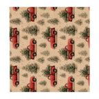 PatternPly® Naturals Red Christmas Trucks VERTICAL sheet showing the pattern