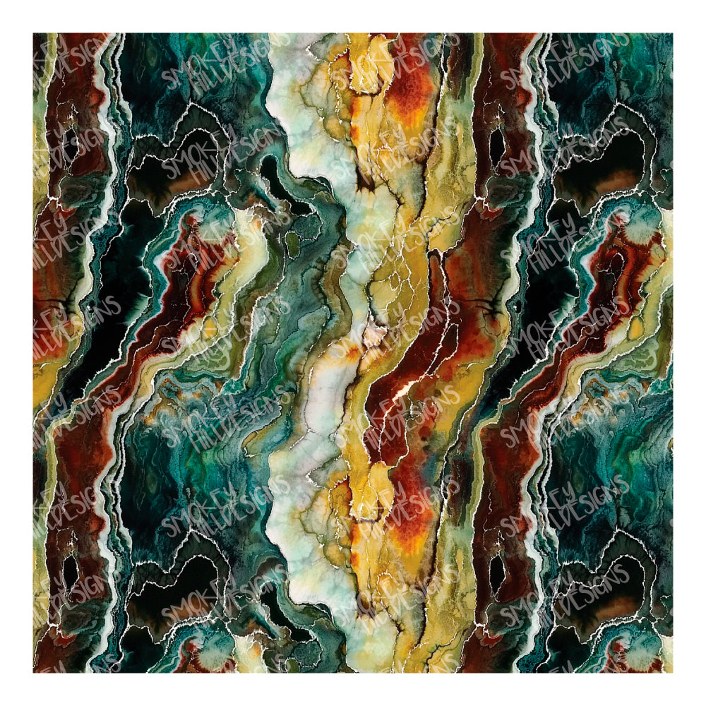 PatternPly® Full Coverage Natural Geode sheet showing the pattern