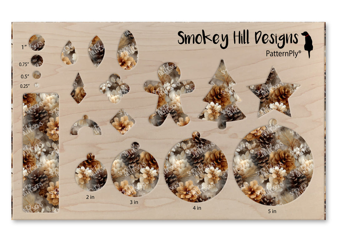 PatternPly® Transparent Natural Pinecones