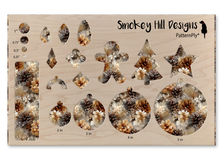 PatternPly® Transparent Natural Pinecones