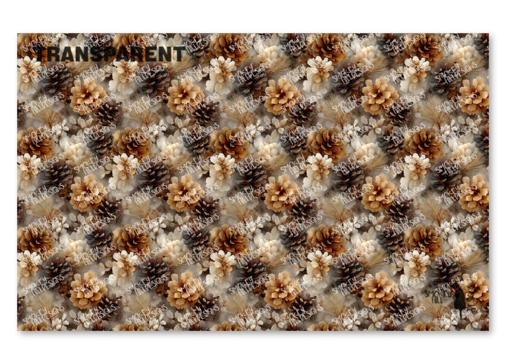 PatternPly® Transparent Natural Pinecones