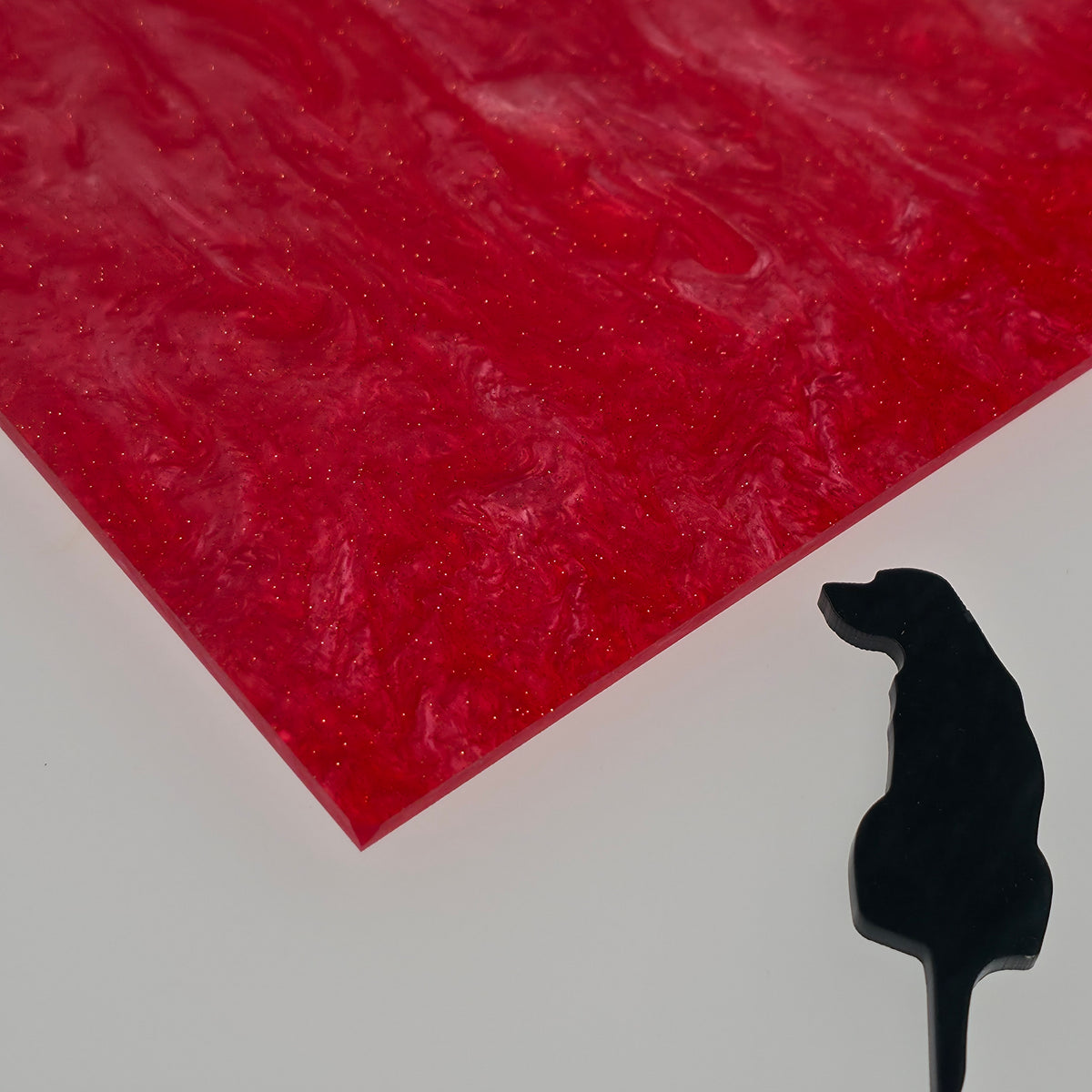Nebula Rouge Interstellar Sparkles acrylic sheet