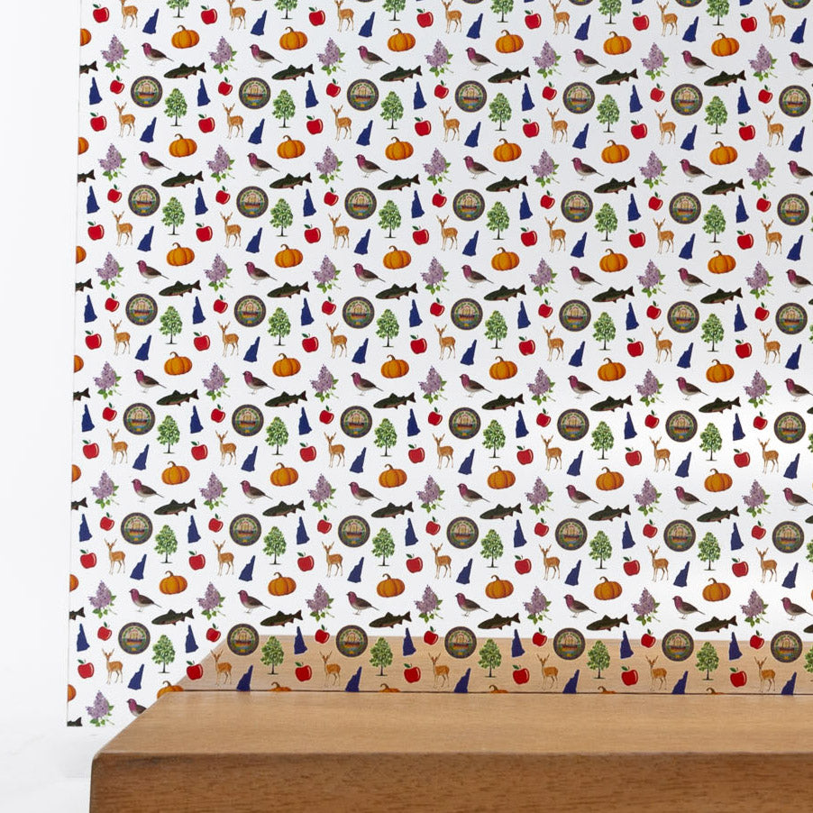 PatternPly® Scattered New Hampshire Icons sheet showing the pattern