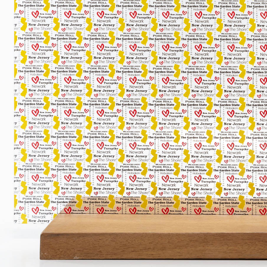 PatternPly® Scattered New Jersey Words sheet showing the pattern