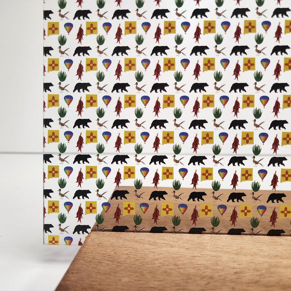 PatternPly® Scattered New Mexico Icons sheet showing the pattern