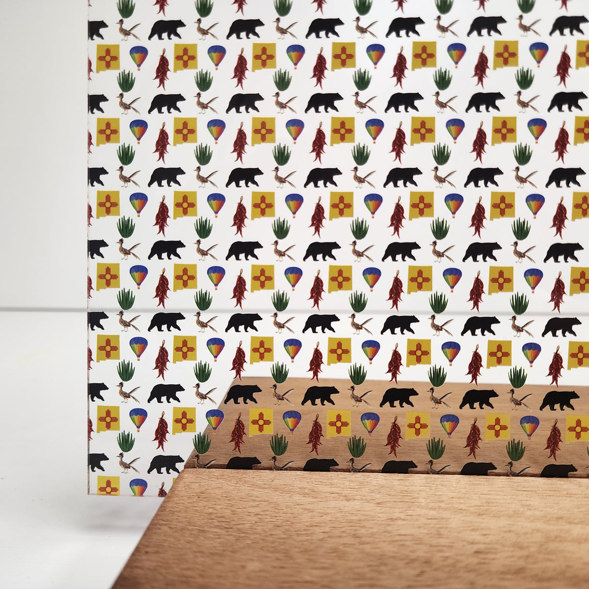 PatternPly® Scattered New Mexico Icons sheet showing the pattern