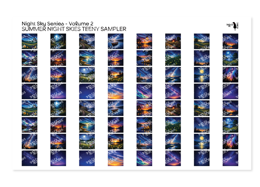 PatternPly® Transparent Night Skies Volume 2 Summer Night Skies Teeny Sampler Teeny Sampler