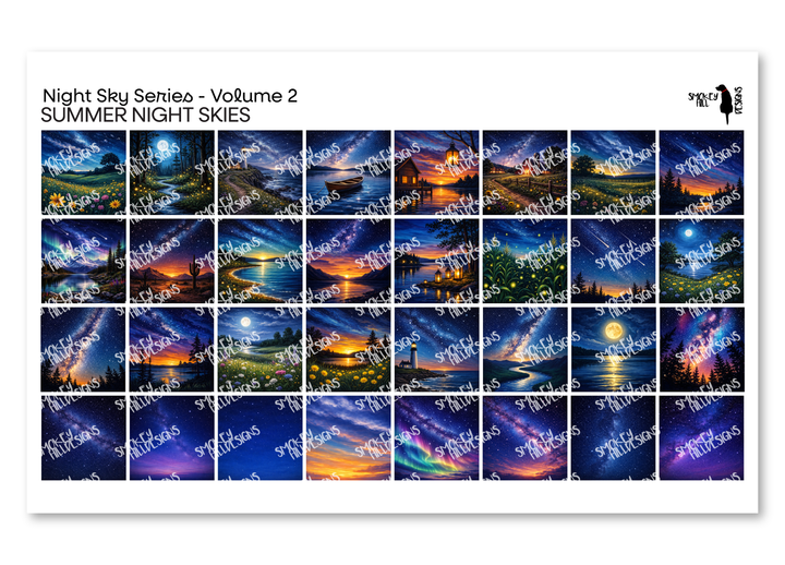 PatternPly® Transparent Night Skies Volume 2 Summer Night Skies Sampler