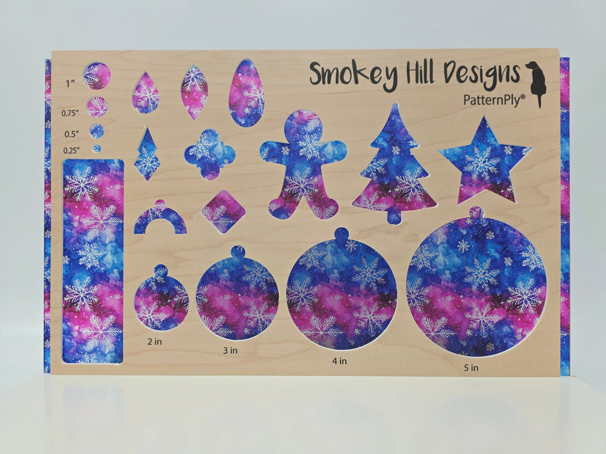 PatternPly® Transparent Northern Lights Snowflakes product photo 3