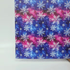 PatternPly® Full Coverage Northern Lights Snowflakes sheet showing the pattern