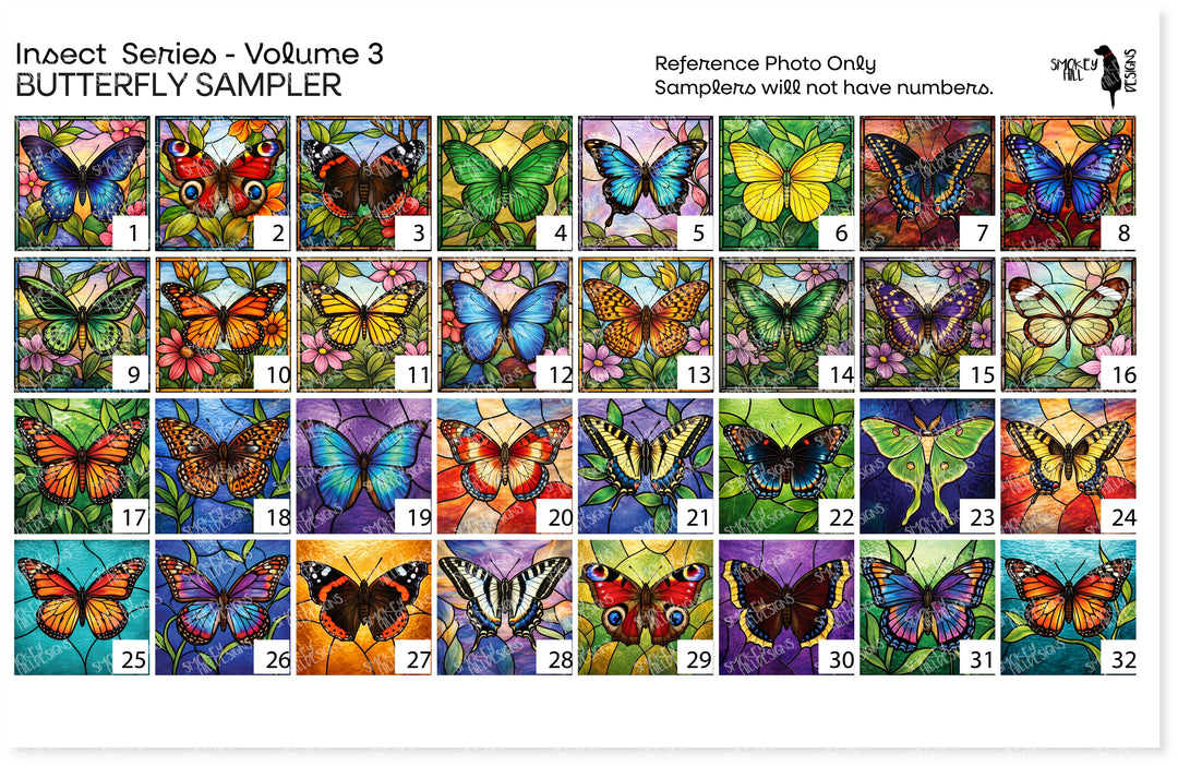 PatternPly® Transparent Insect Series Volume 3 Butterfly Sampler
