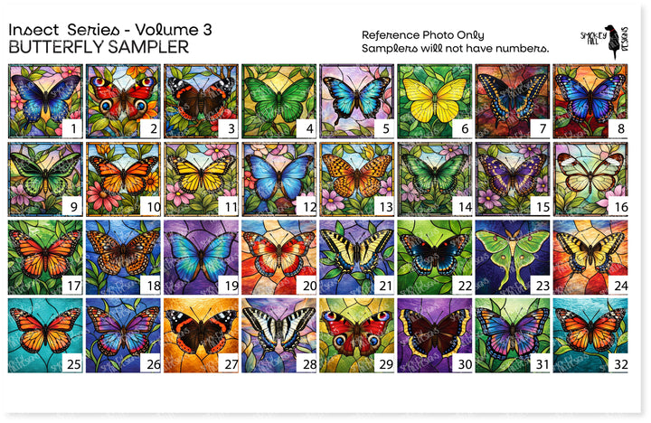 PatternPly® Transparent Insect Series Volume 3 Butterfly Sampler