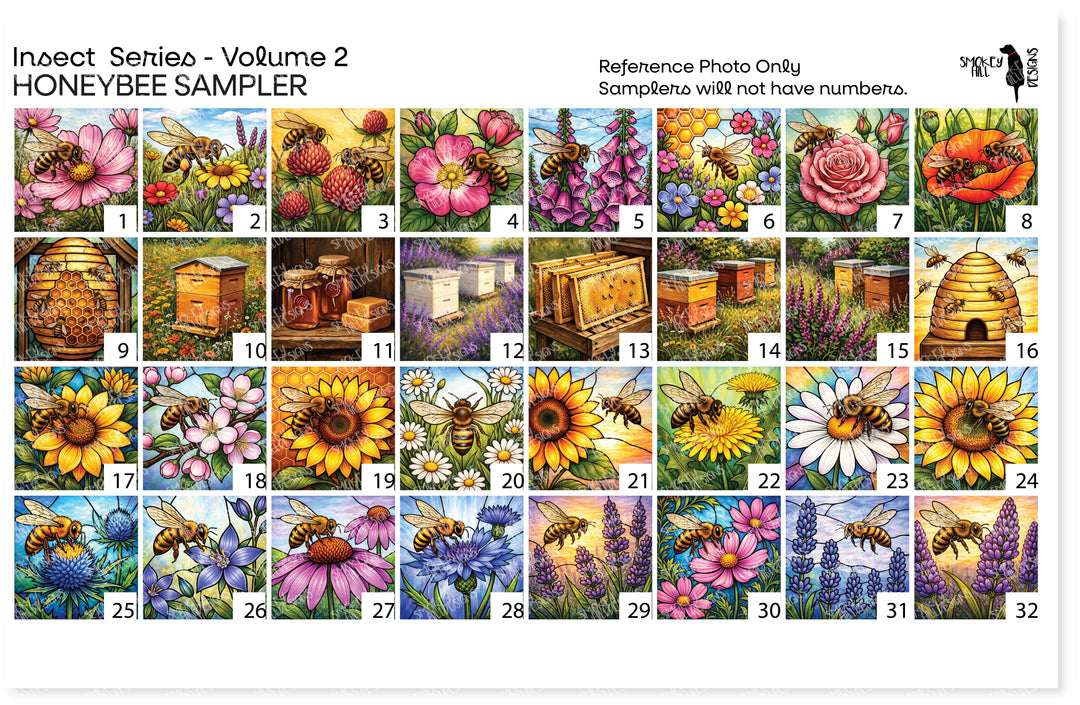 PatternPly® Transparent Insect Series Volume 2 Honeybees Sampler