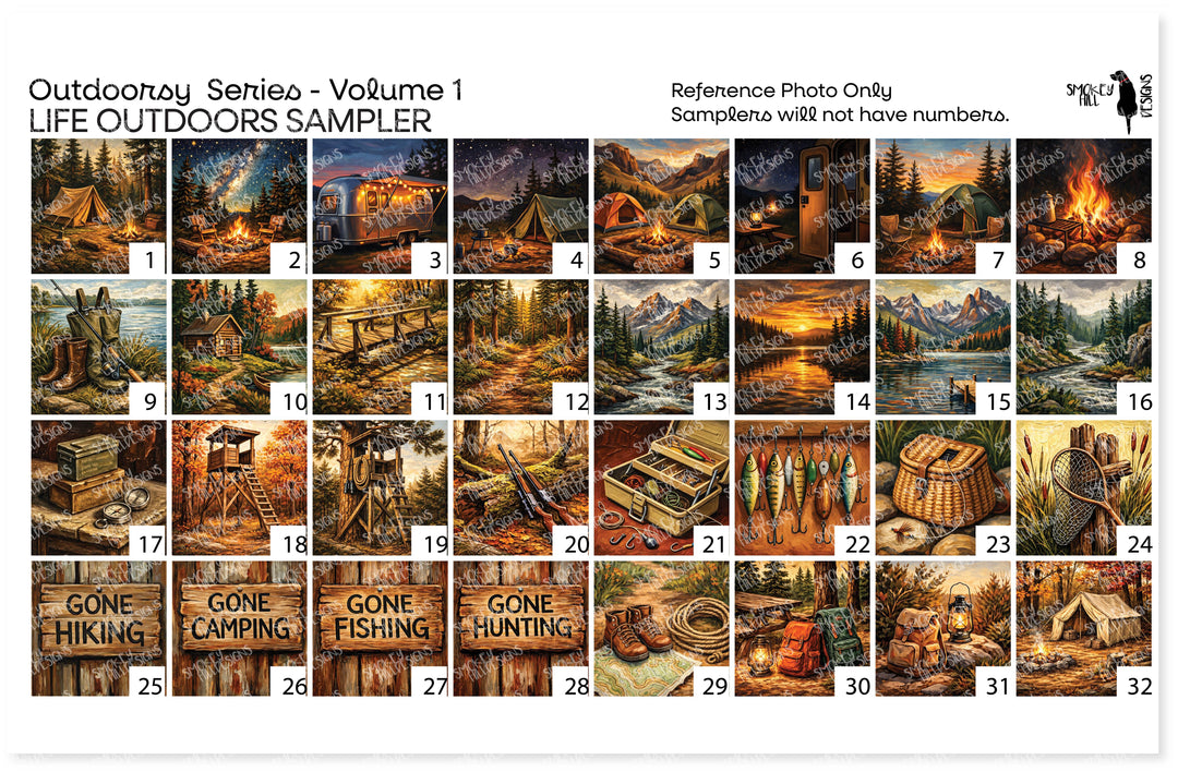 PatternPly® Transparent Outdoorsy Series Volume 1 Life Outdoors Sampler