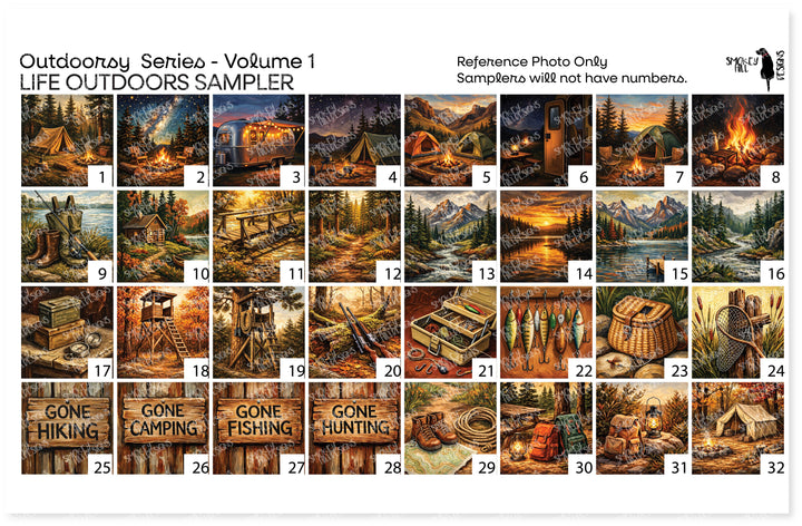 PatternPly® Transparent Outdoorsy Series Volume 1 Life Outdoors Sampler