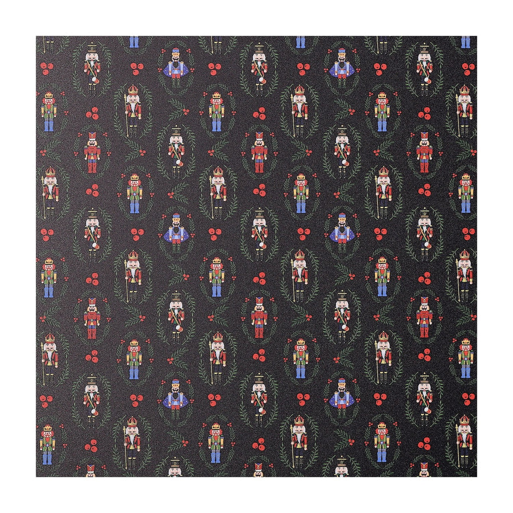 PatternPly® Full Coverage Nutcracker Frames Navy Blue sheet showing the pattern