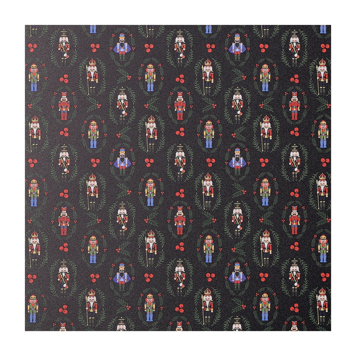 PatternPly® Full Coverage Nutcracker Frames Navy Blue sheet showing the pattern