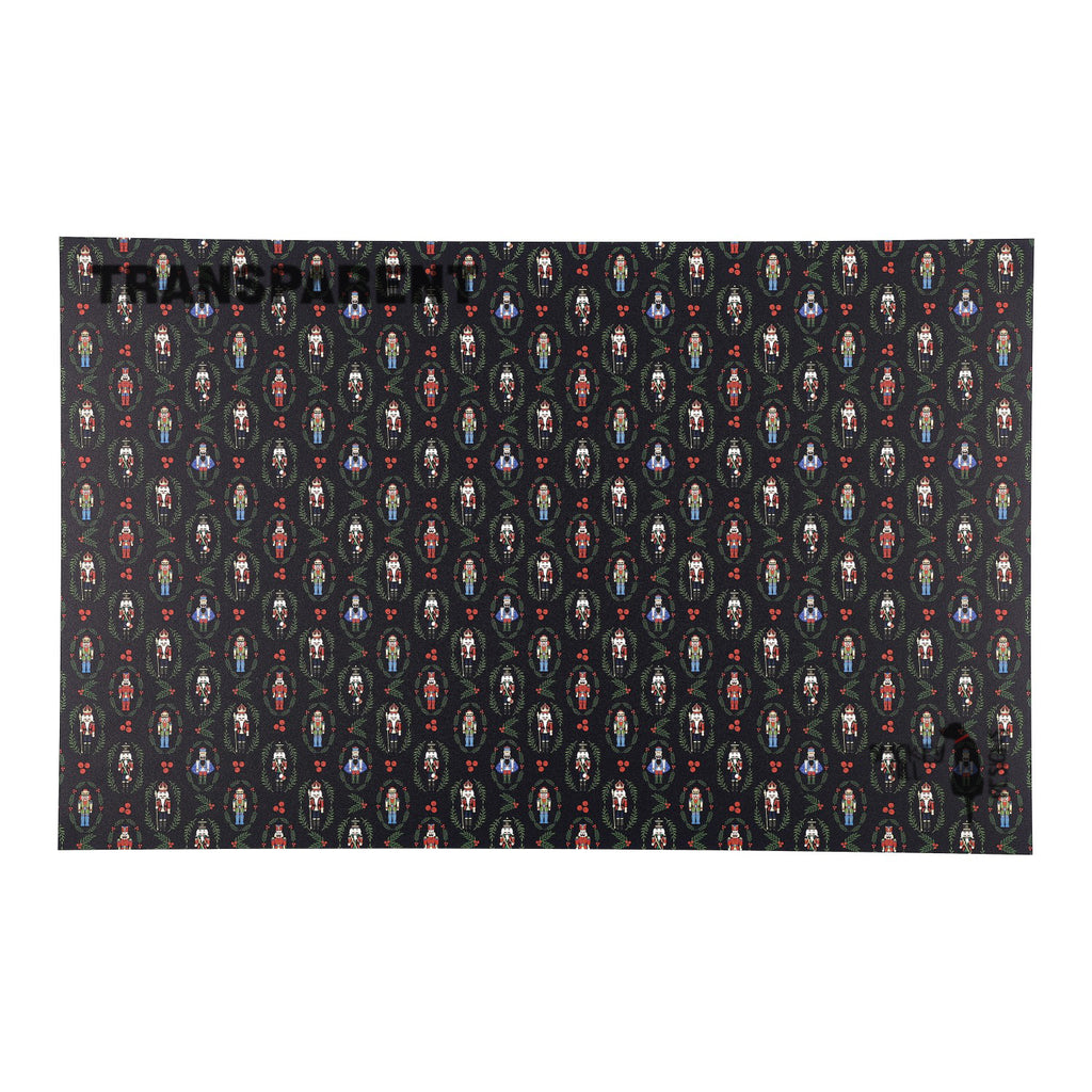 PatternPly® Transparent Nutcracker Frames Navy Blue sheet showing the pattern