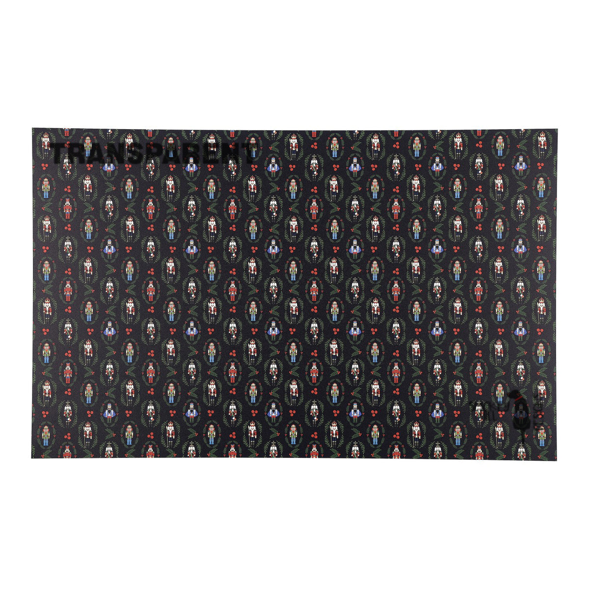 PatternPly® Transparent Nutcracker Frames Navy Blue sheet showing the pattern