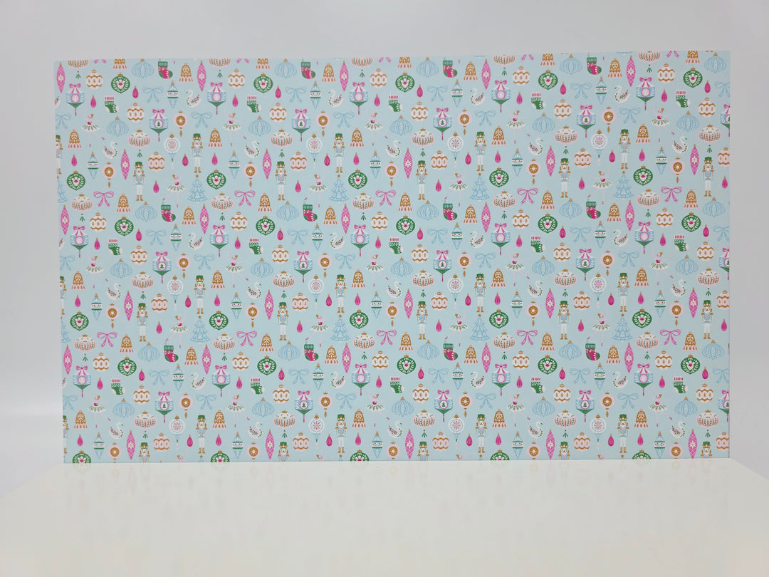 PatternPly® Full Coverage Nutcrackers and Ballerinas on Blue LARGE