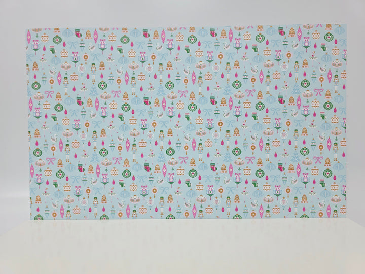 PatternPly® Full Coverage Nutcrackers and Ballerinas on Blue LARGE