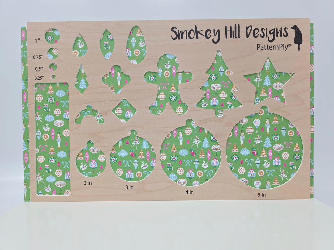 PatternPly® Full Coverage Nutcrackers and Ballerinas on Green LARGE